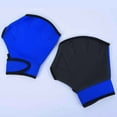 thumbnail image 6 of Swimming Resistance Gloves - Webbed Gloves for Water Aerobics, Aquatic Fitness, and Swim Training - Blue, 6 of 7