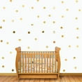 thumbnail image 3 of Peggybuy 100pcs Round Acrylic Mirror Wall Stickers DIY Home Background Decor(Gold), 3 of 7