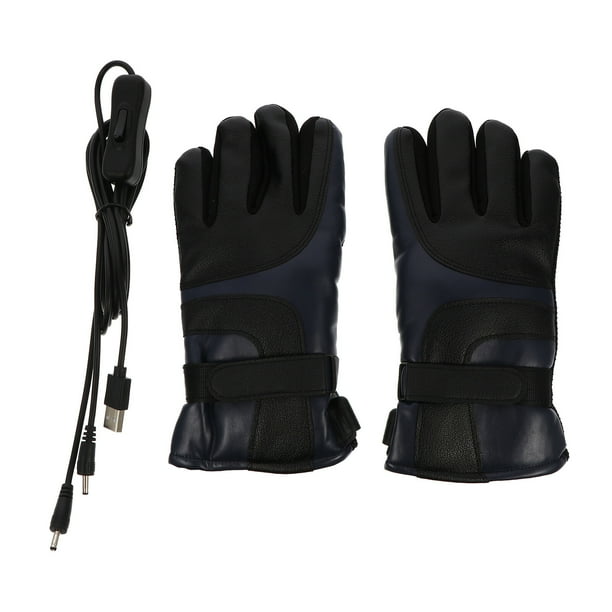 EeaseMX 1 par de guantes calefactables eléctricos con USB para invierno, guantes térmicos impermeables y cálidos.