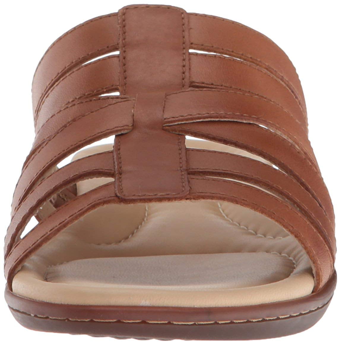 Hush Puppies Womens Dachshund Leather Open Toe Casual Slide Sandals