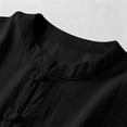 thumbnail image 6 of Guluxicc Men's Linen Shirts Button Down Relaxed Fit Classic Asian Long Sleeve Shirts Summer Casual Outfits, 6 of 8