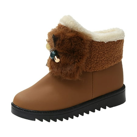 

Boots Women s Shoes Thick-soled Winter Snow Winter Ankleh Thermal Warm Short
