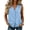 Blue, variant on Vacation Outfits for Women Cotton Linen Button Down Sleeveless Vest, 2026 Summer Fashion Top sleeveless tops for women 1 PC
