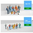 thumbnail image 6 of AOOOWER Pack Of 25 Miniature People Random Poses Figurines For Model City Scene With Vibrantly Color And Realistic Detail, 6 of 10