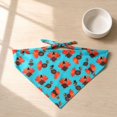 thumbnail image 6 of Thanksgiving Turkey Print Fall Dog Bandana with Adjustable Tie, 1 Pack, Light Blue, for Small Dogs and Cats, 6 of 7
