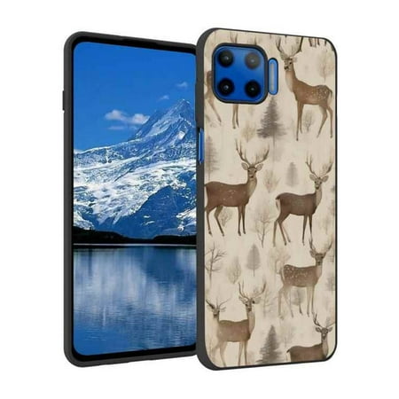 Rustic-woodland-deer-5 phone case for Moto G 5G Plus for Women Men Gifts,Soft silicone Style Shockproof - Rustic-woodland-deer-5 Case for Moto G 5G Plus