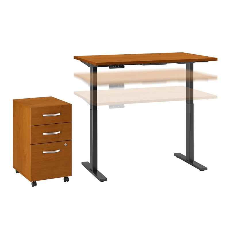 Move 60 Series Height Adjustable Standing Desk With Storage In