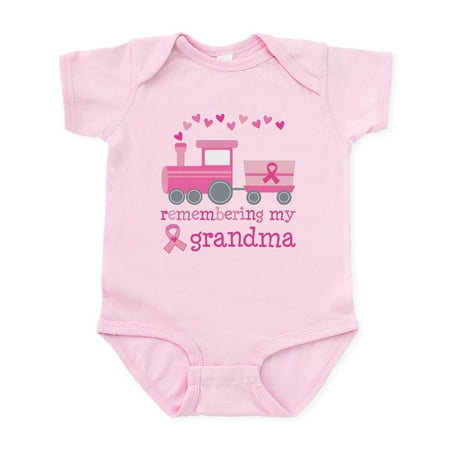 

CafePress - Pink Ribbon Remembering Grandma Infant Bodysuit - Baby Light Bodysuit Size Newborn - 24 Months