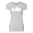 thumbnail image 2 of Wild Bobby State of Maine College Style Women Slim Fit Junior Tee, 2 of 6