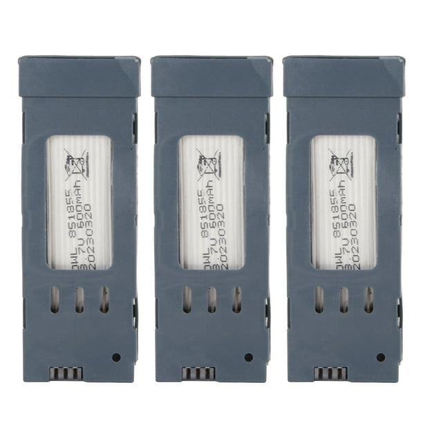 Pack De 3 Baterías 3.7V 1800mAh Para Drone E58 E68 JY109 998PRO – Repuesto De Litio Con Cable Cargador