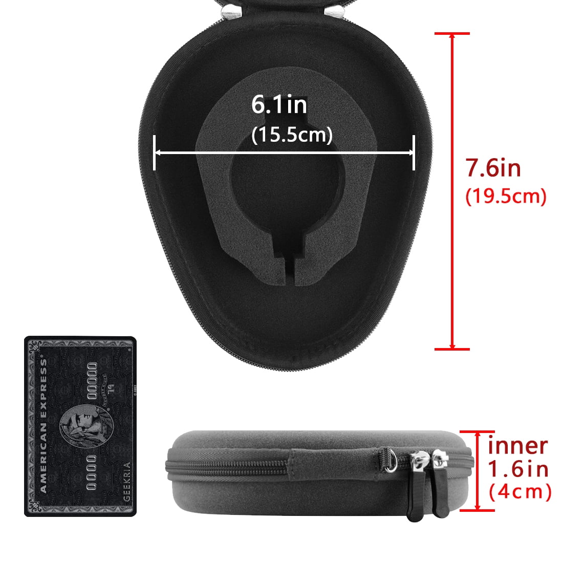 Geekria Ultrashell Case For Jvc Audio Technica Jabra Boses Lg Sennheiser Sony Headphones Replacement Protective Hard Shell Travel Carrying Bag With Room For Accessories Dark Grey Walmart Com Walmart Com