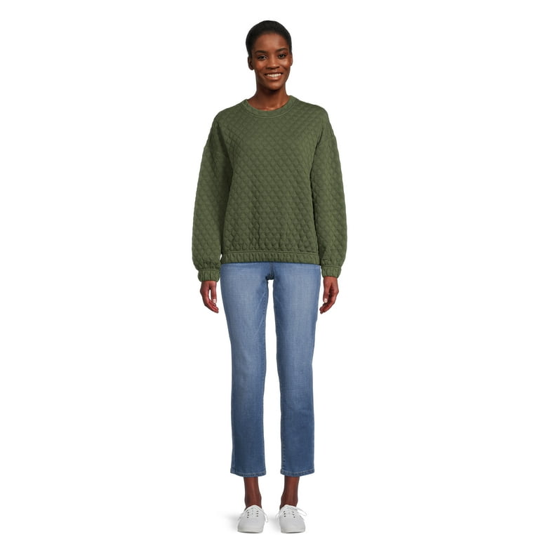 Quilted cheap jumper womens