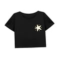 thumbnail image 4 of Camiseta Corta Holgada para Mujer, Camiseta Femenina Clásica Suave Y Cómoda de Verano para La Calle M, 4 of 7