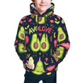 thumbnail image 5 of Kll Unisex Kids Boys Girls Hooded Pocket Pullover Hoodies-Avocado Love, 5 of 9