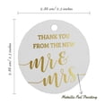 thumbnail image 6 of Inkdotpot 100 Pack ThankYou From The New Wedding Favor Paper Tag Craft Real Gold Foil Hang Tag, 6 of 6