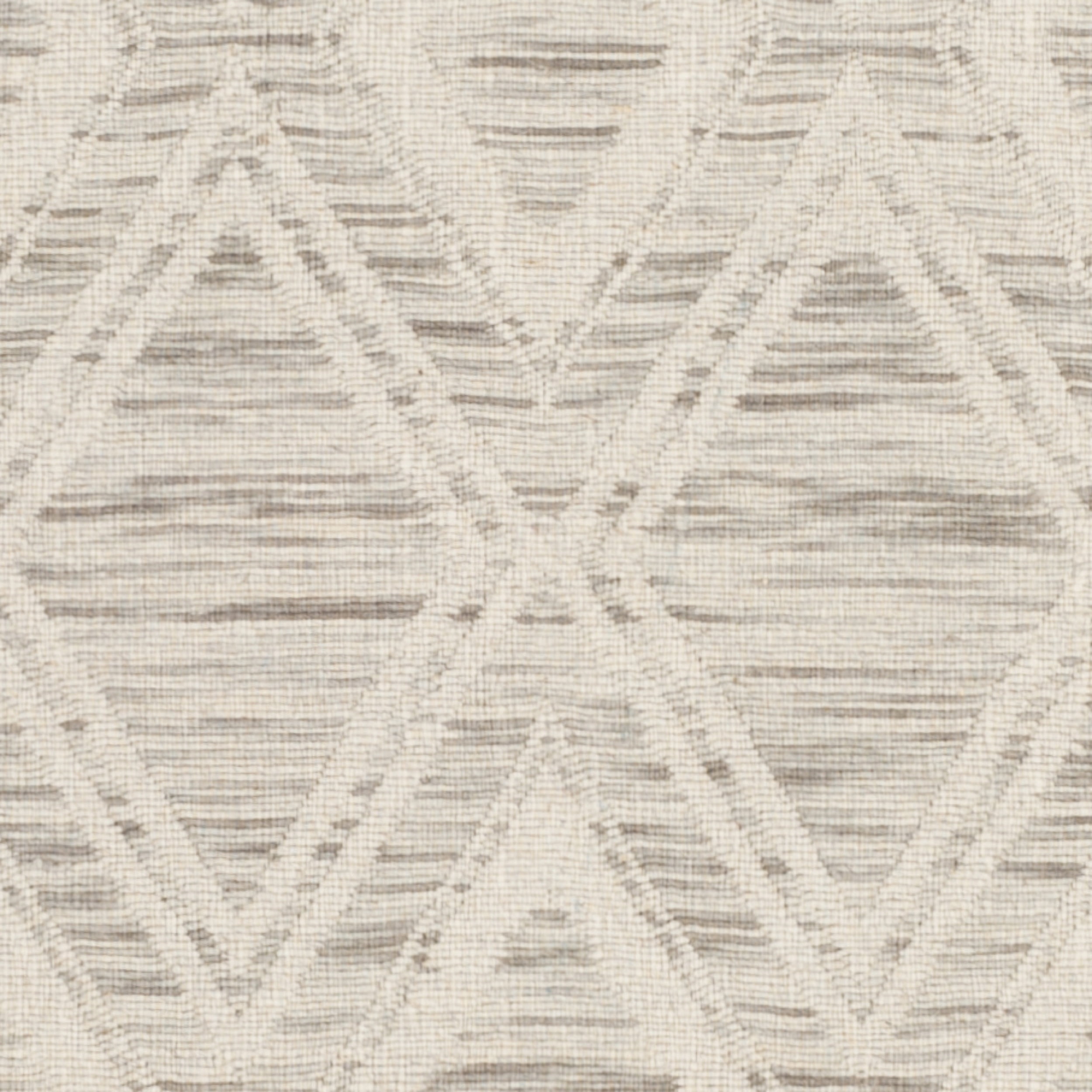 SAFAVIEH Marbella Alicia Geometric Diamonds Wool Runner Rug, Light Brown/Ivory, 2'3" x 6'