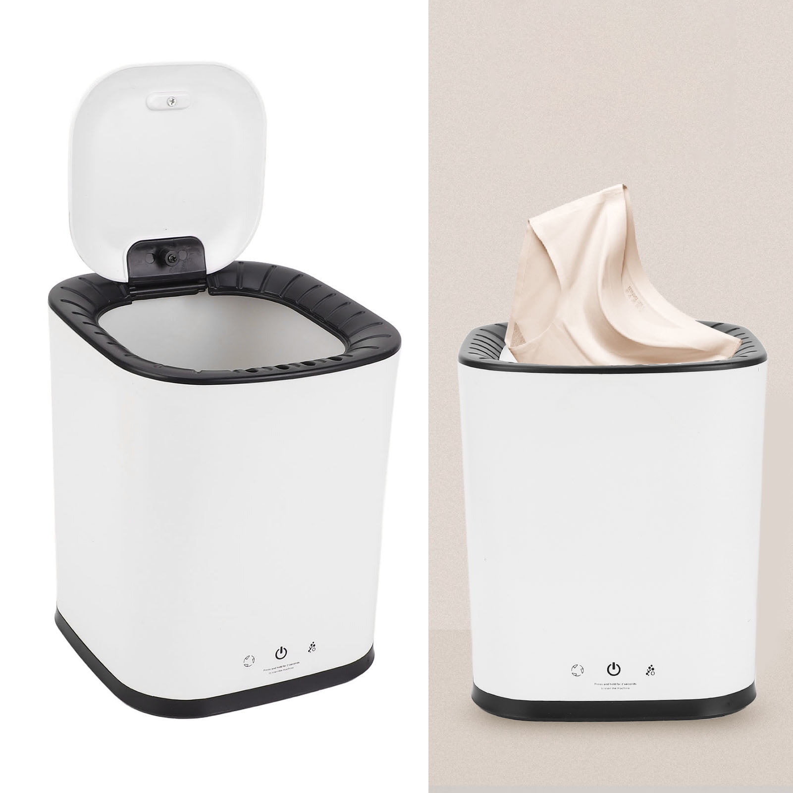 Portable Washing Machine LED Display Automatic Efficient Cleaning Quiet Mini Washer for Sock Underwear, Simple to Use, Built in Rollers Portable Washer for Camping, Dorm