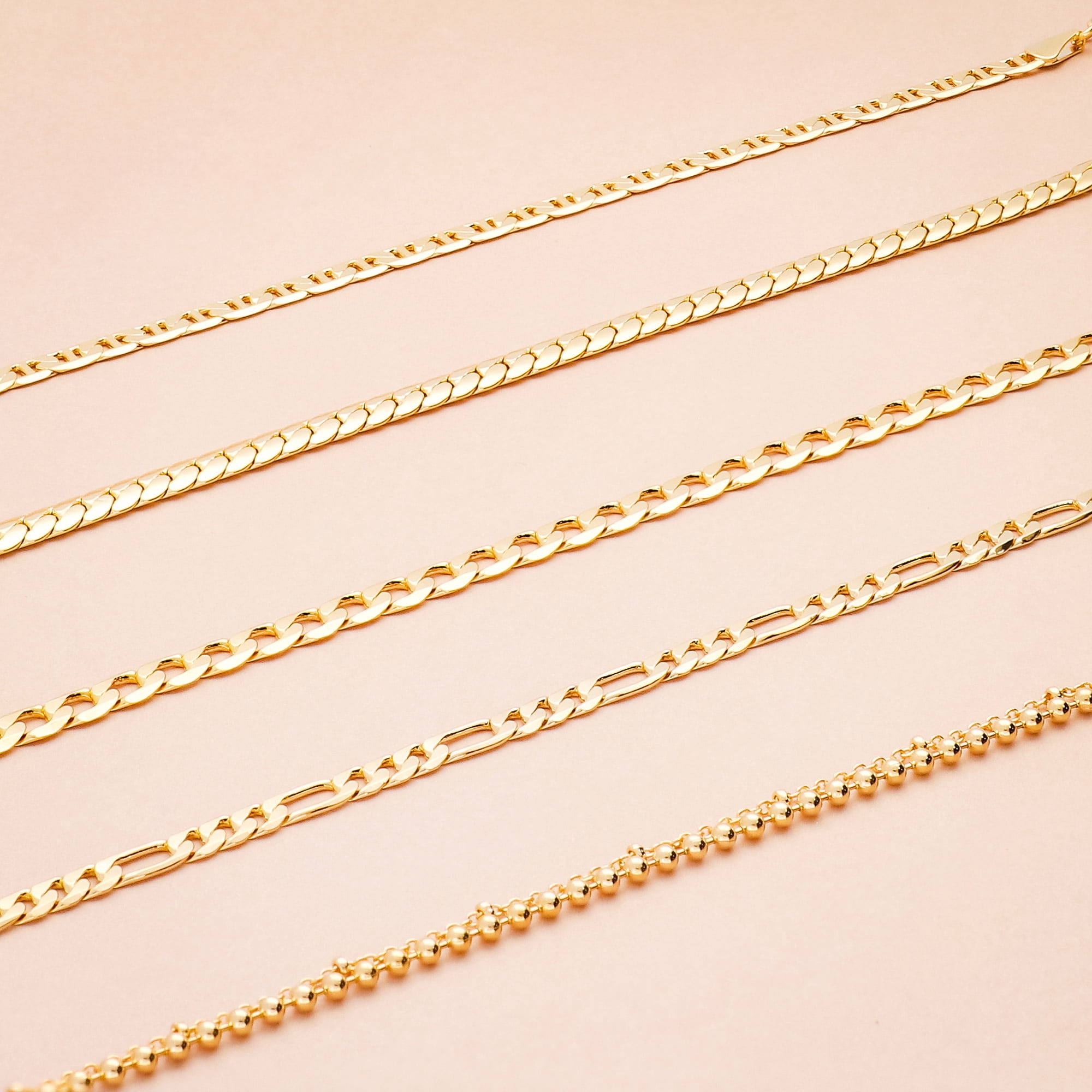 BERRICLE Wheat Chain Anklet Ankle Bracelet for Women, Gold-Tone