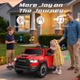 thumbnail image 5 of iYofe Ram 1500 RHO 24V 2 Seater Truck Powered Ride on with Remote Control&Bluetooth, Red, 5 of 10
