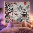 thumbnail image 2 of Traditional East Asian With Ink Wash Painting, Mystical Fantasy for Space Lovers, Galaxy Room Decor, Housewarming Gift, Tapestry Wall Hanging for Bedroom and Dorm, 2 of 7