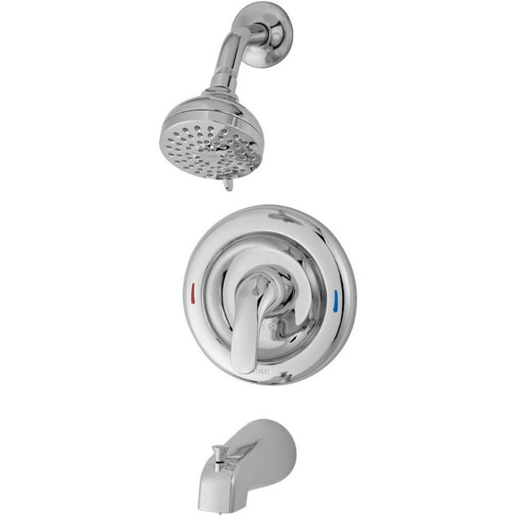 Adler Single Handle Pressure Balanced Tub and Shower Faucet - Chrome