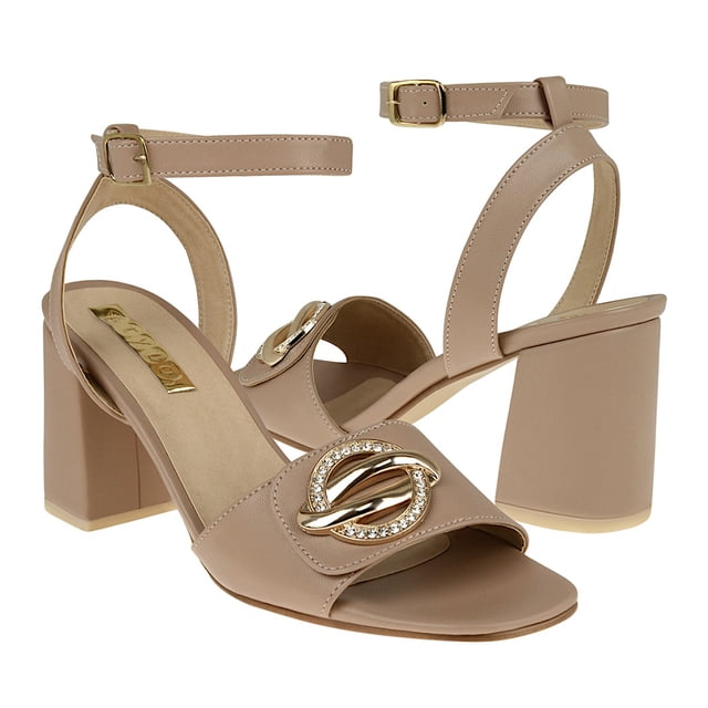 SANDALIAS DAMA STYLO 3028 SIMIPIEL BEIGE Stylo 3028