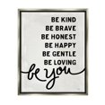 thumbnail image 3 of Stupell Industries Be You Motivational Self Love Text Phrase Graphic Art Luster Gray Floating Framed Canvas Print Wall Art, Design by Mollie B., 3 of 5