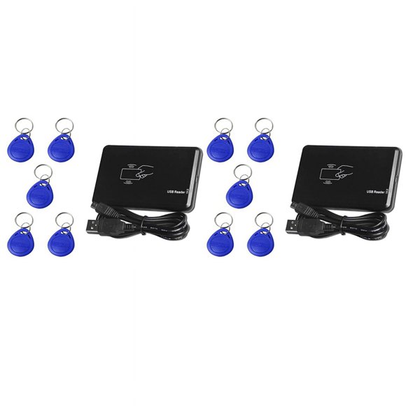2X USB RFID Reader ID Card Reader Contactless Card Reader for EM4100