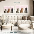 thumbnail image 3 of Elephant Stock Cat Breed Colors Wall Art - Horizontal Multi Panel Canvas - Lobby Wall Decor - Animal Multi Panel - Gray And White Decor - 38" x 24", 3 of 4