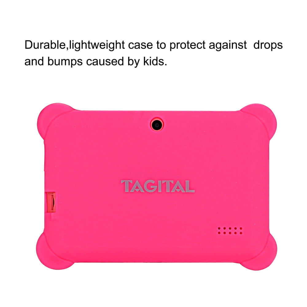 Tagital 7” Android Kids Tablet WiFi Camera for Children Infants Toddlers Kids Parental Control with Protective Case