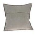 thumbnail image 2 of Parkland Collection PILE11182D Kavi Grey Square Transitional Pillow Cover with Down Insert - 20 x 20 x 7 in., 2 of 6