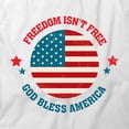 thumbnail image 2 of Freedom Isn't Free T-Shirt | Patriotic American White Tee Gift, 2 of 5