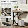 thumbnail image 5 of Tribesigns 2PCS Narrow Side Table C Shaped End Table Modern Bedside Tables for Couch, 5 of 7