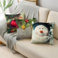 thumbnail image 4 of Merry Xmas Throw Pillow Covers 40/45/50cm Christmas Tree Snowman Ornament Balls Throw Pillowcase for Sofa Couch Home Decor, 4 of 4