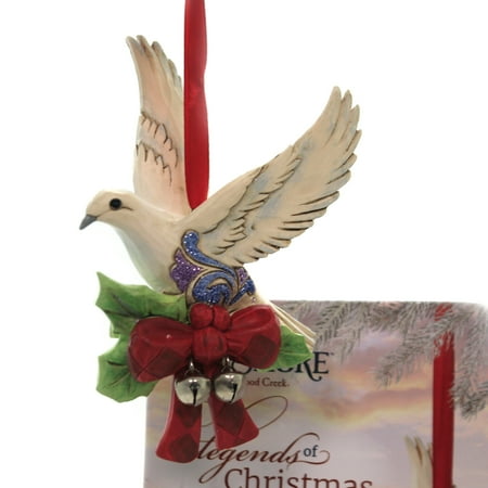 Jim Shore Christmas Collection Jim Shore LEGEND OF CHRISTMAS TURTLE DOVE Polyresin 7Th In Series 6005912 ()