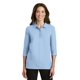 thumbnail image 1 of Port Authority Ladies Silk Touch 3/4-Sleeve Polo M Azul claro Autoridad Portuaria L562, 1 of 1