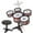 As Show, variant on Kids Jazz Drum Set - Educational Musical Toy for Beginners, 4-Piece Plastic Drum Kit with Chair & Drum Hammers, Safe & Durable Learning Drums for Children, Easy to Assemble & Play, Ideal Music Gift