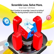 Gan I Carry 4, Smart Speed Cube 3x3 Magnetic, Connected Electronic Bluetooth Magic Cube for Kids Adults, Battery Replaceable Frosted Version