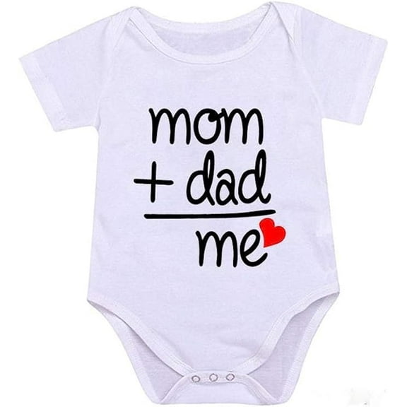 Pellingtons Mom Dad = Me Baby Funny Cute Novelty Infant One-Piece Baby Bodysuit