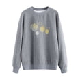 thumbnail image 4 of ManHanLi Women Dandelion Print Round Neck Long Sleeve Sweatshirt, 4 of 7