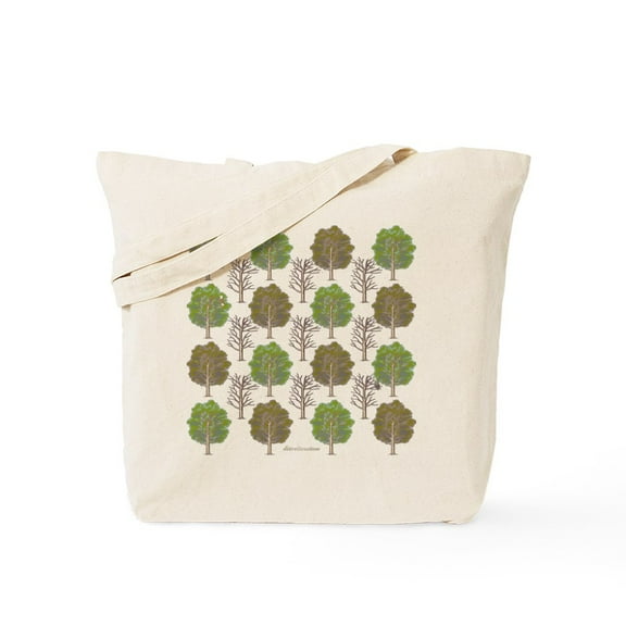 CafePress - Argyle Tree Tote Bag - Unisex Canvas Tote Bag, Beige, 1-Piece