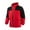 Red 01, variant on Men's Waterproof Rain Jacket with Hood Windbreaker Lightweight Rain Shell Coats Patchwork Raincoat for Golf Hiking (Blue L)