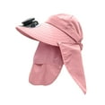 thumbnail image 4 of GPOECD Style Solar Powered Digital Display Fan Sun Hats for Adults Wide Brim Full Coverage Outdoor Summer Sun Protection PK1,One Size, 4 of 4