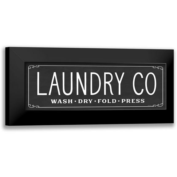 Lettered And Lined 14x7 Black Modern Framed Museum Art Print Titled - Laundry Co.