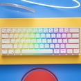 thumbnail image 2 of Gaming Keyboard Mechanical 60 Percent Wired 60% Mechanical Gaming Keyboard Rgb Backlit Compact 61 Keys Mini Keyboard with Blue Switches for Windows Pc, 2 of 9