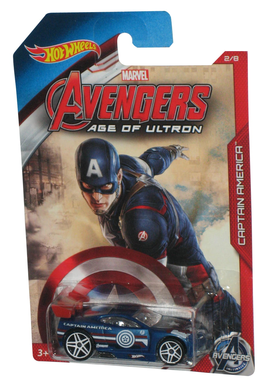 2015 HOT WHEELS Marvel Avengers Age of Ultron #2 Captain America Power Rage 
