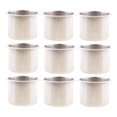 thumbnail image 1 of 9 Piezas Portavasos de acero Inoxidable Yotijar Portavasos empotrado RV Plata, 1 of 10