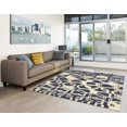 thumbnail image 3 of Aspire Wool Impose Ivory & Navy 5' x 8' Area Rug, 3 of 4