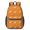 Dog Silhouette Orange Pattern, variant on Dog Paw Print and Bone White Pattern 17" Waterproof Oxford School Backpacks for Teens, S-Shape Padded Straps, for School, Travel, Hiking, Camping