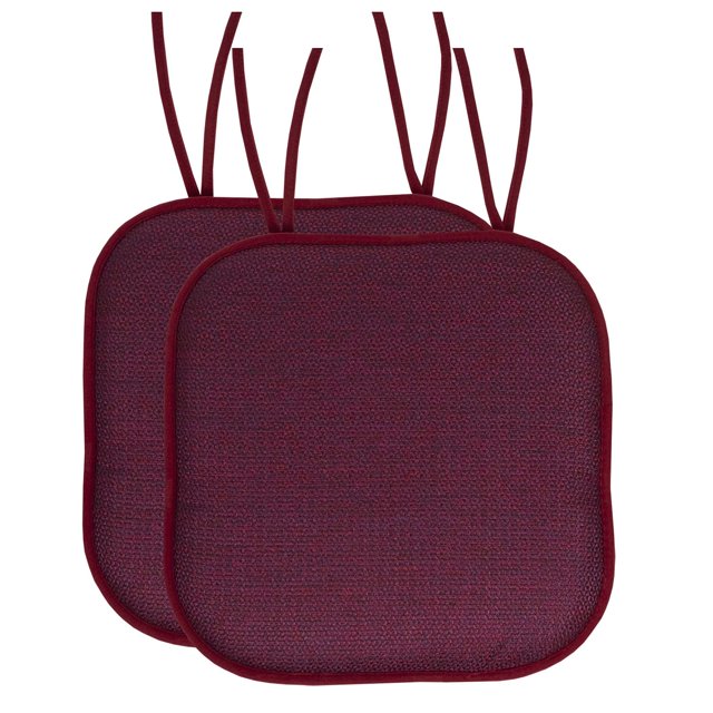 Cojín para silla Sweet Home Collection, espuma viscoelástica, 40 x 40 cm